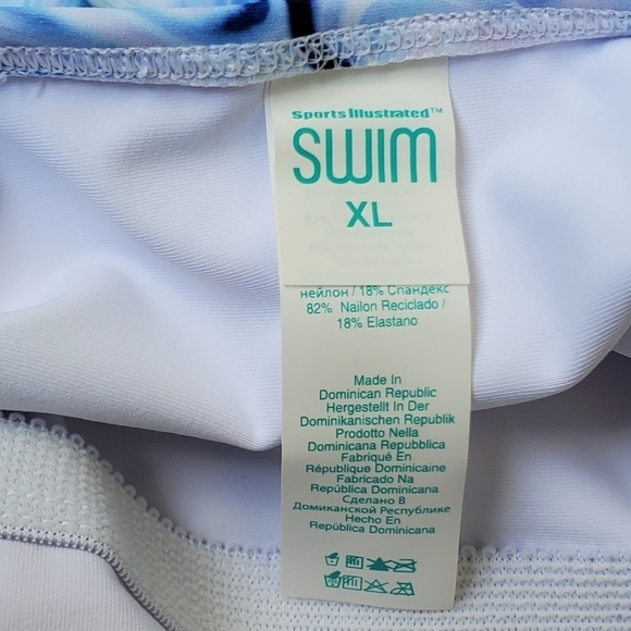 NWOT Sports Illustrated Swim Marbled Long Sleeve One Piece Size XL - Picture 8 of 9